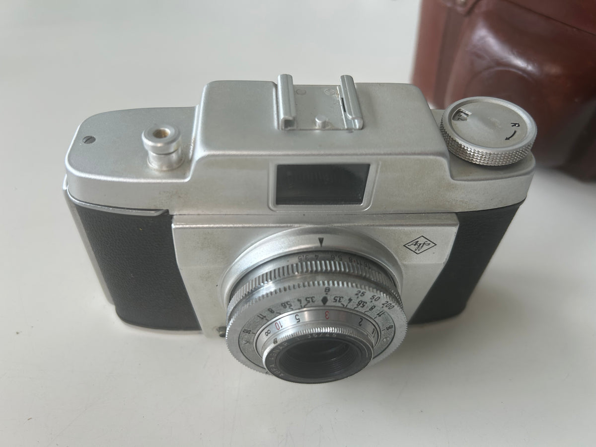 Agfa Silette Vario 35 mm analogkamera – Agnar 45 mm f/3,5 – taske - billede 9
