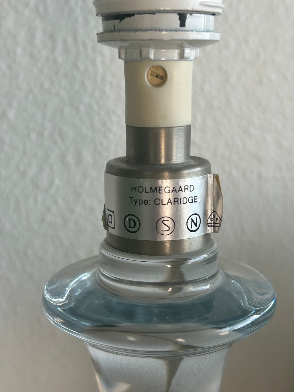Holmegaard Claridge glasbordlampe med LE KLINT 1/17 skærm – 45 cm - billede 14