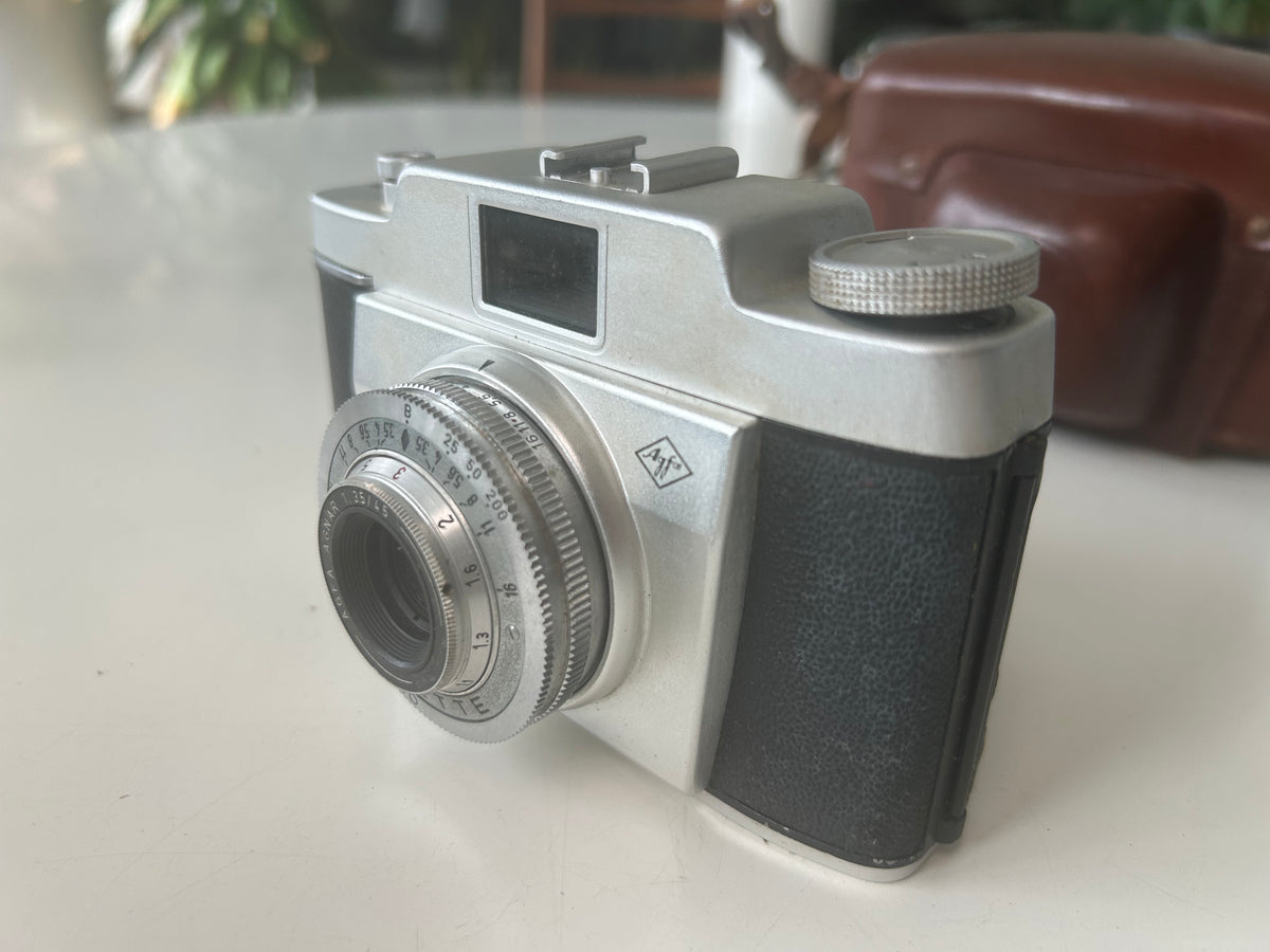 Agfa Silette Vario 35 mm analogkamera – Agnar 45 mm f/3,5 – taske - billede 10