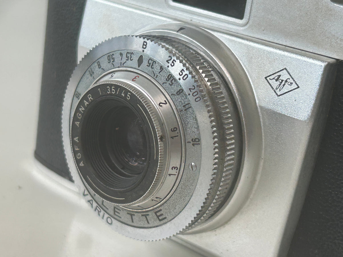 Agfa Silette Vario 35 mm analogkamera – Agnar 45 mm f/3,5 – taske - billede 11