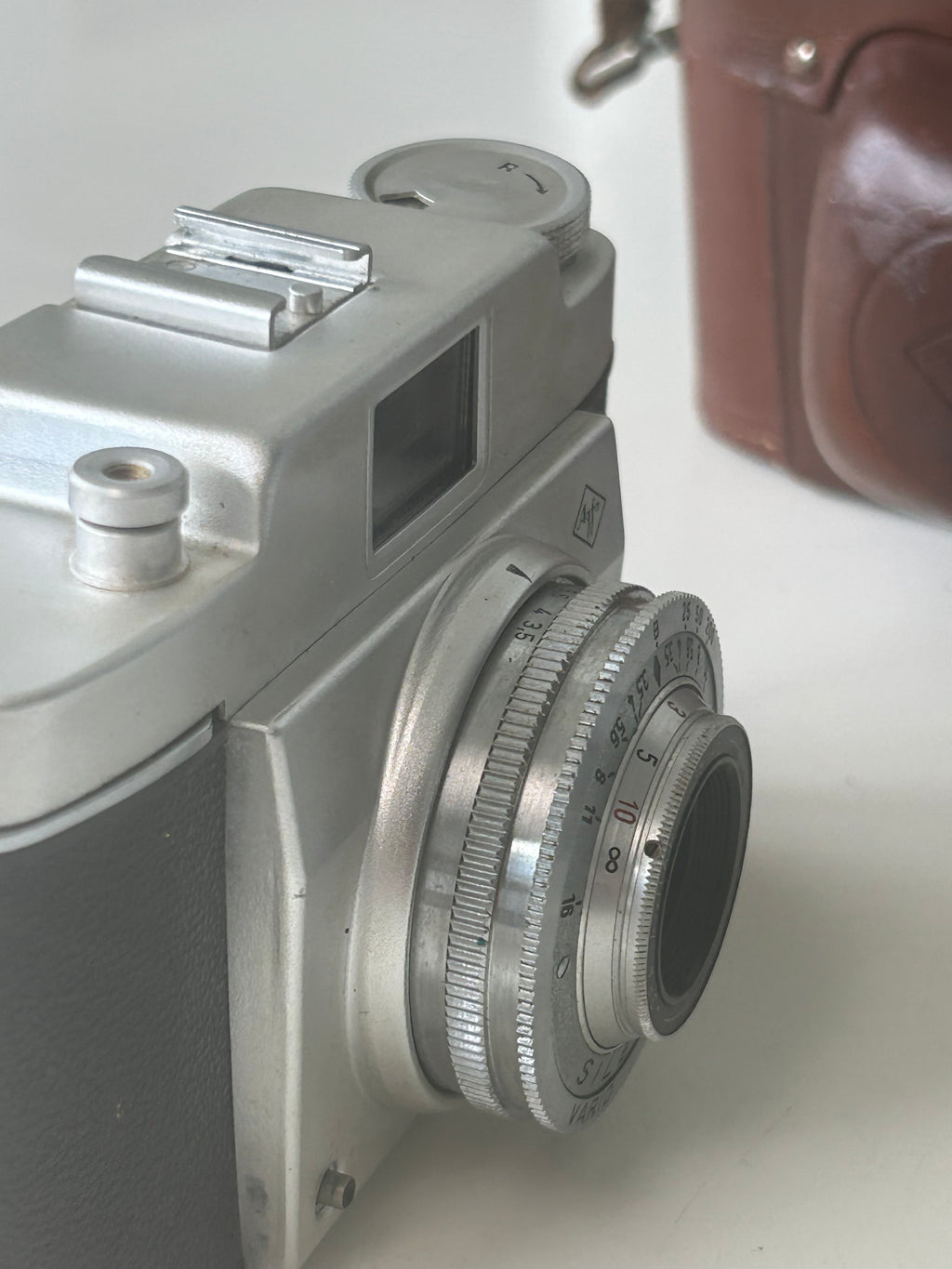 Agfa Silette Vario 35 mm analogkamera – Agnar 45 mm f/3,5 – taske - billede 12