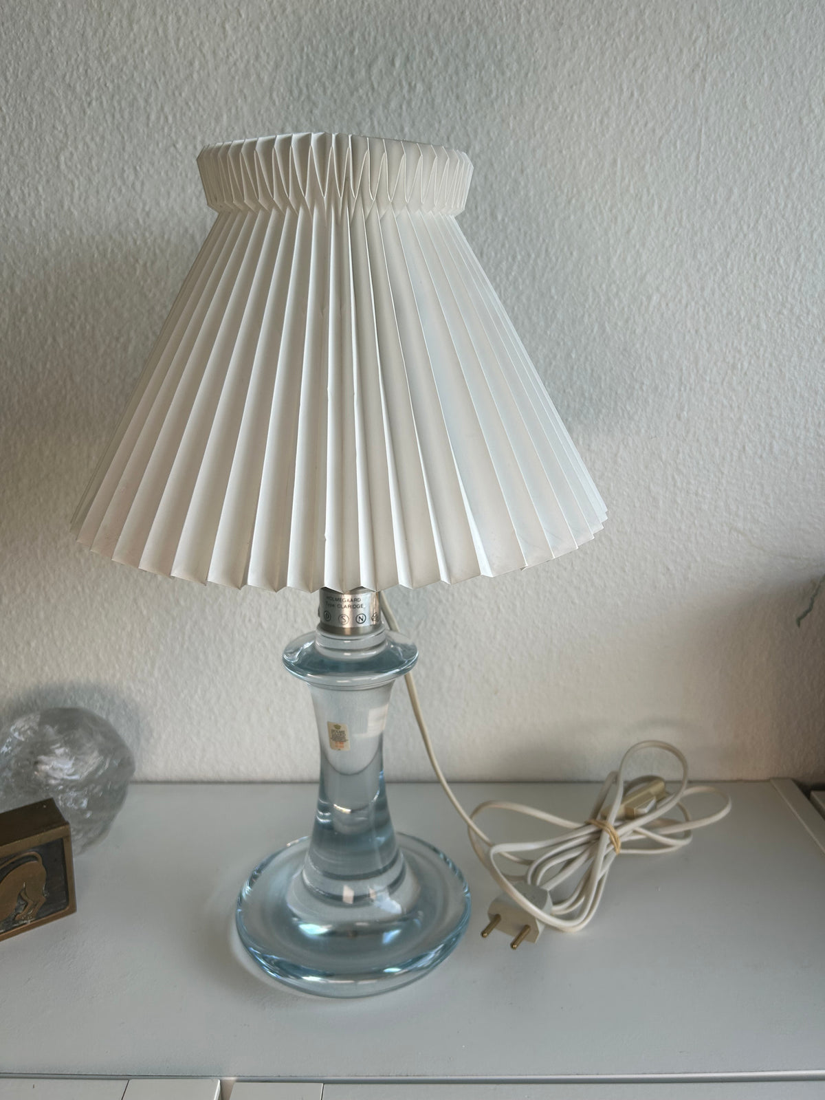 Holmegaard Claridge glasbordlampe med LE KLINT 1/17 skærm – 45 cm - billede 15