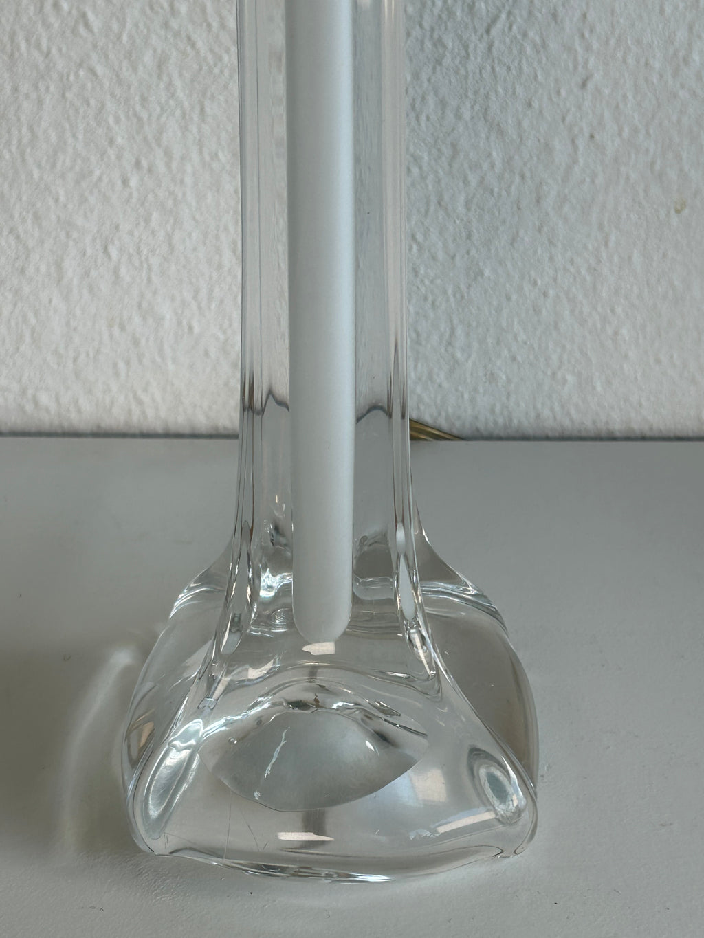 Vintage glasbordlampe med hvid center og LE KLINT 1/21 skærm – 51 cm - billede 5