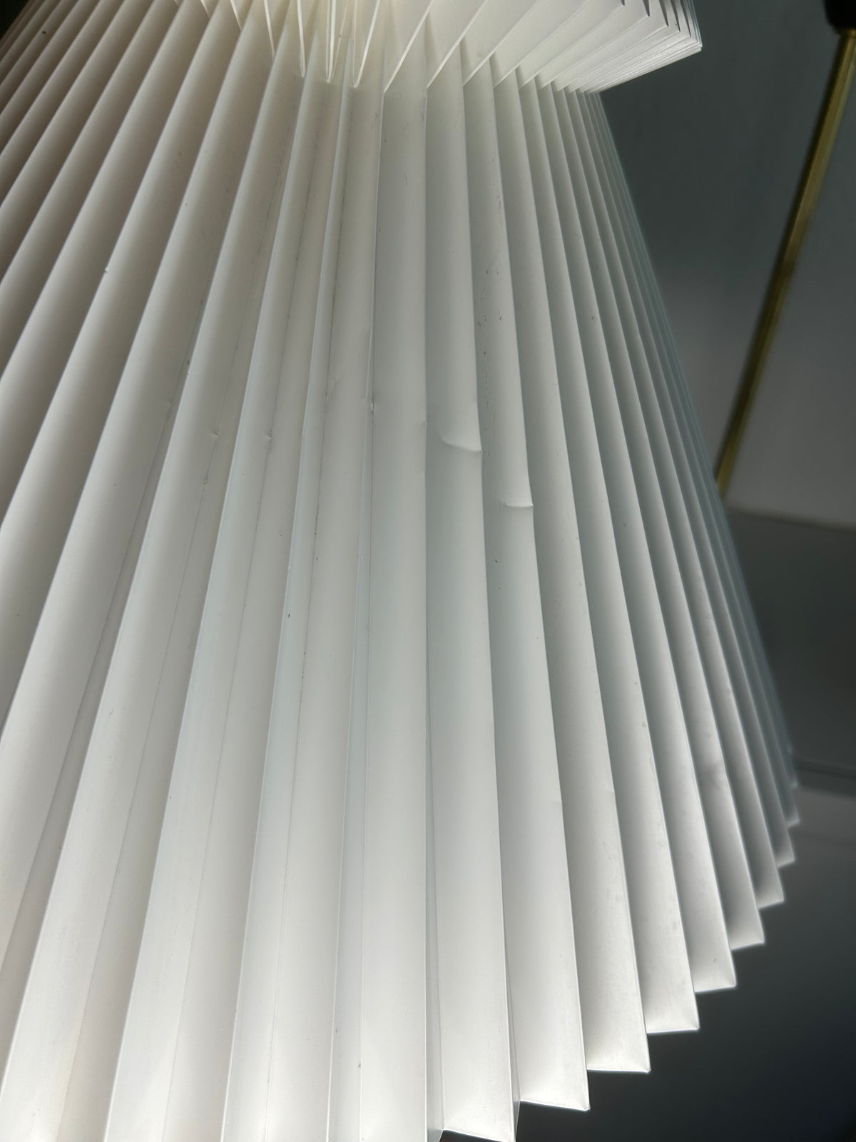 LE KLINT 307 bordlampe i messing med LE KLINT 6/21 skærm – 58 cm - billede 12