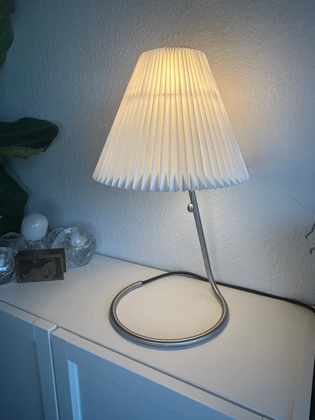 Piet Hein bordlampe i stål med LE KLINT 2/21 skærm – 46 cm - billede 4