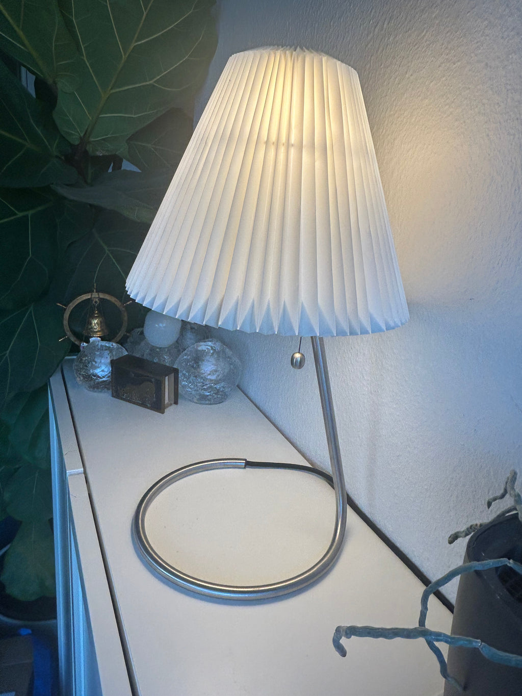 Piet Hein bordlampe i stål med LE KLINT 2/21 skærm – 46 cm - billede 6