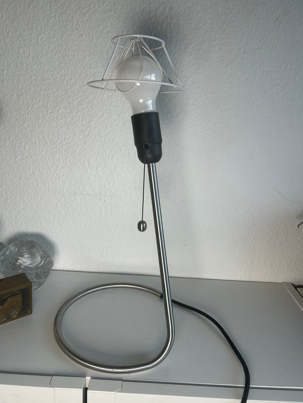 Piet Hein bordlampe i stål med LE KLINT 2/21 skærm – 46 cm - billede 10