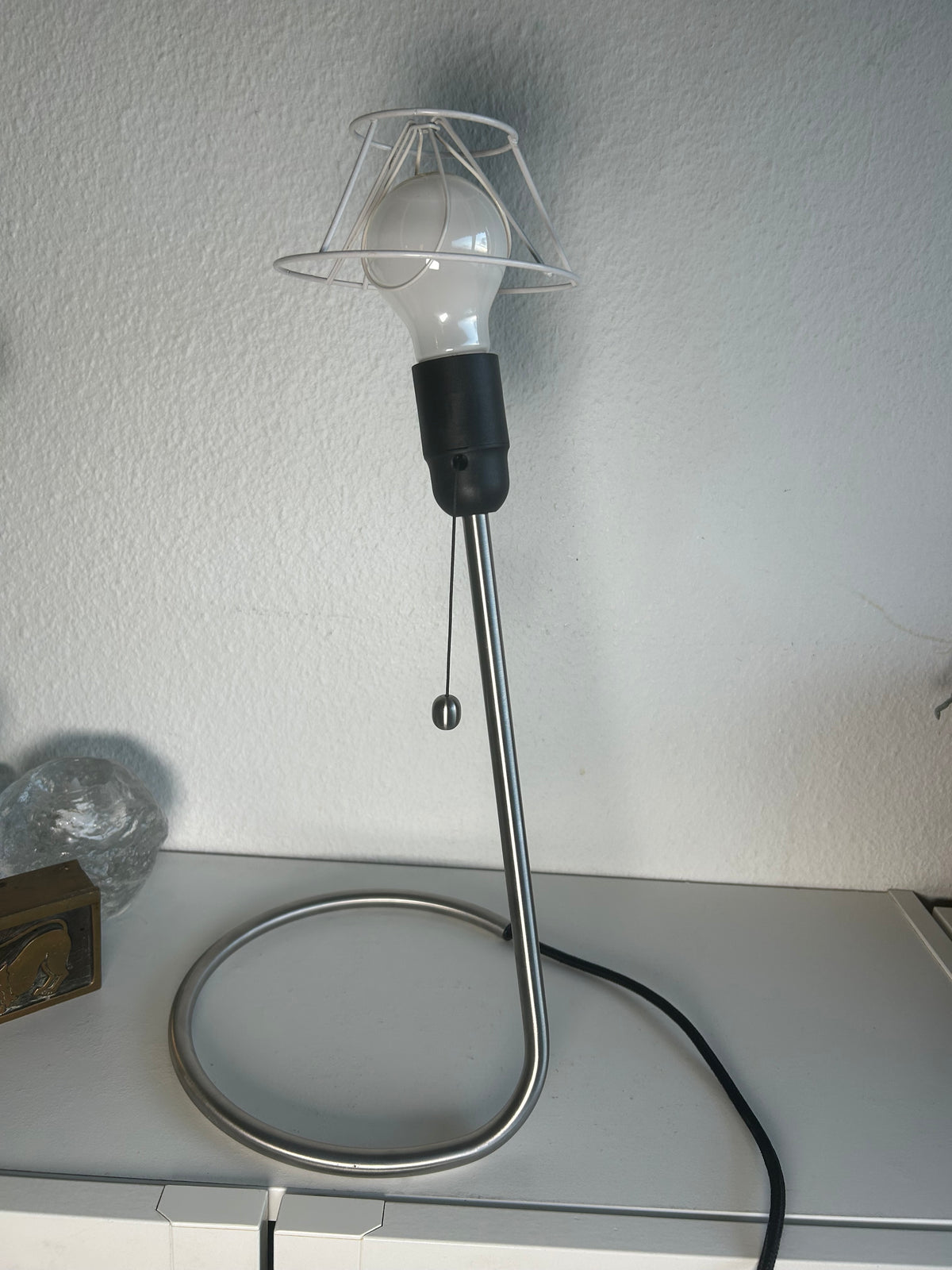 Piet Hein bordlampe i stål med LE KLINT 2/21 skærm – 46 cm - billede 10
