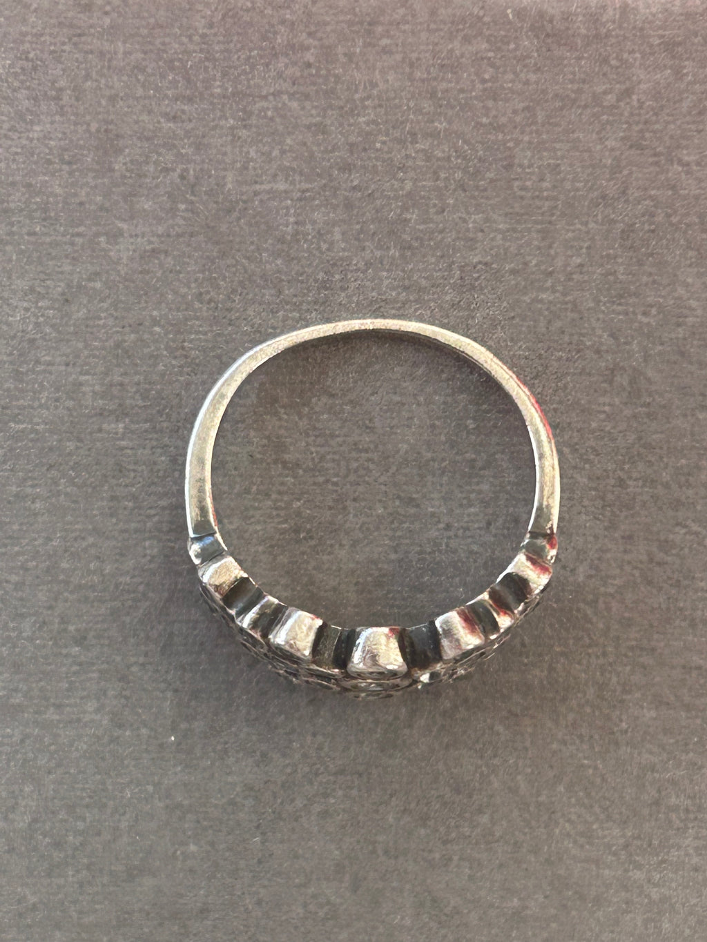 Dyrberg/Kern ring – 925 sterlingsølv med klare sten – str. 50