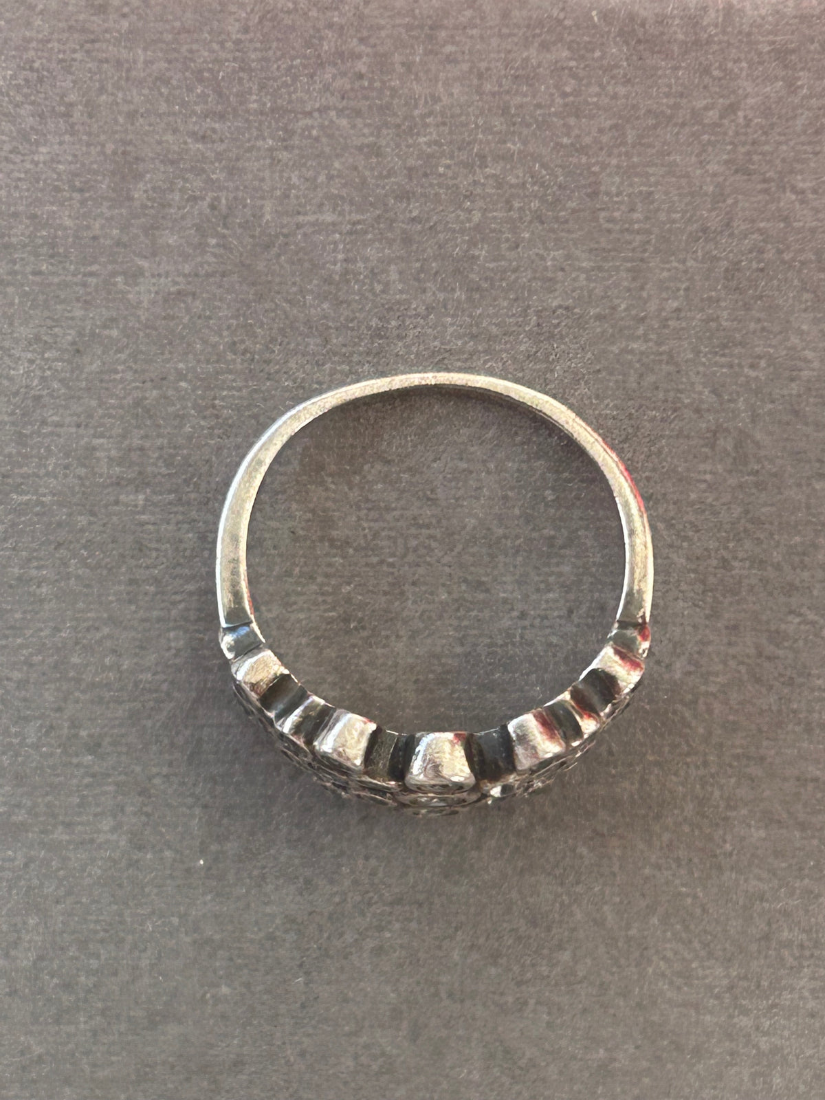 Dyrberg/Kern ring – 925 sterlingsølv med klare sten – str. 50