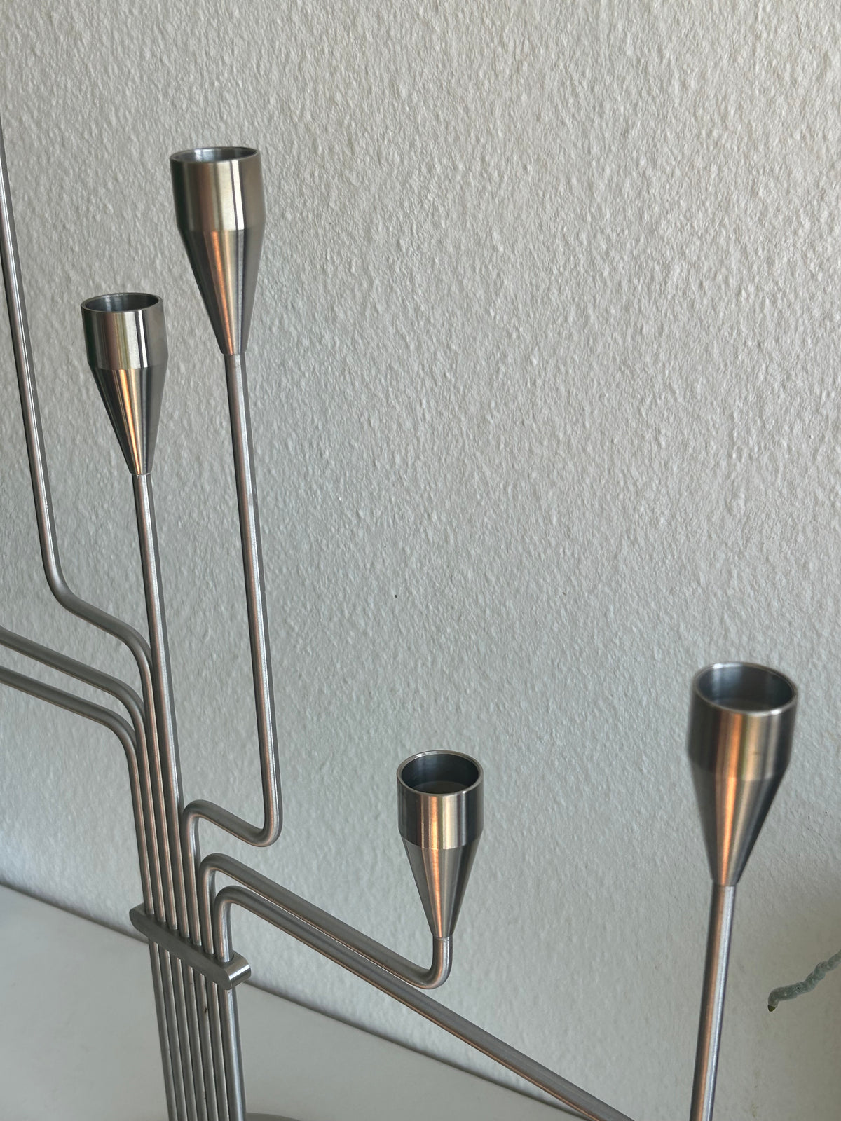 Piet Hein Karlsvognen stor syvarmet lysestage i rustfrit stål – 63 cm - billede 5