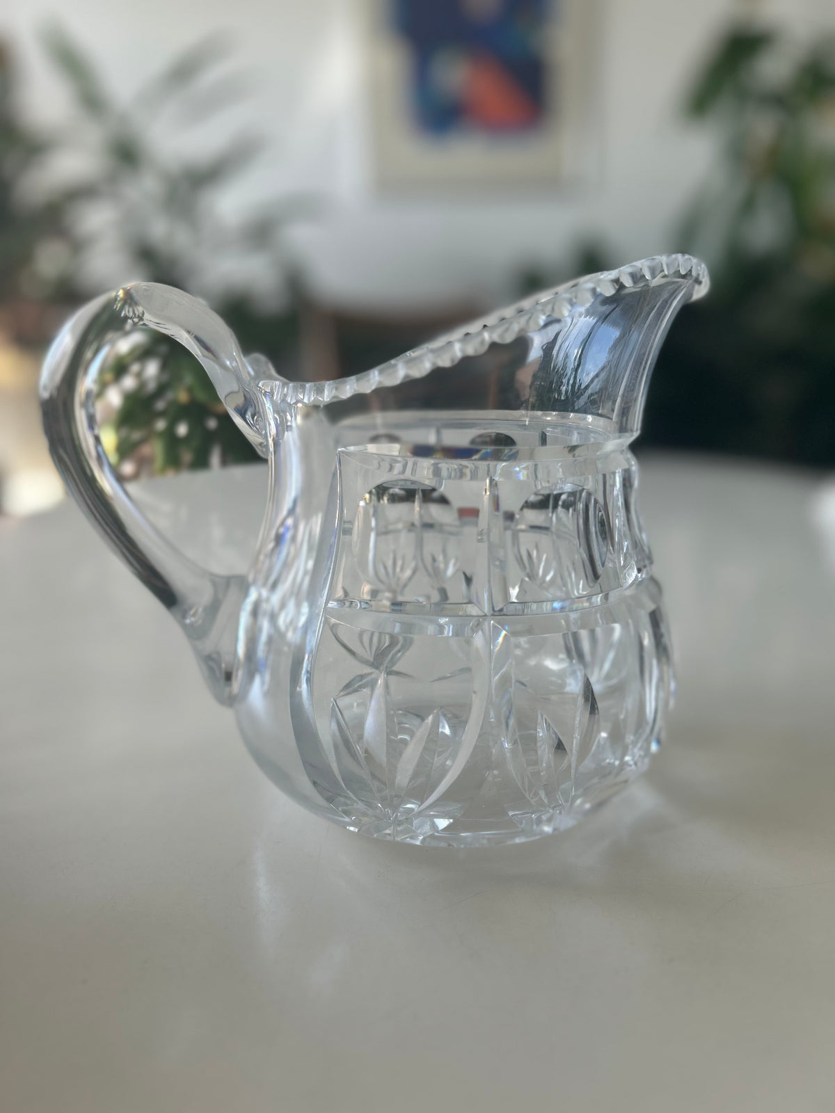 Stor håndslebet glaskande / vandkande – 2,45 kg - billede 10