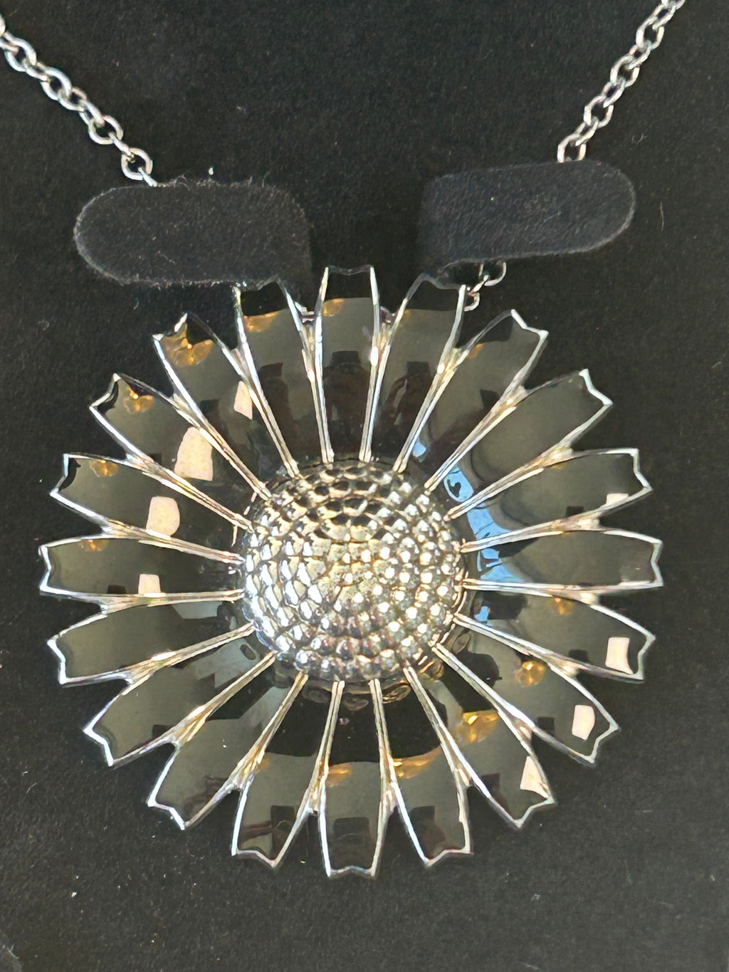 Georg Jensen halskæde med kombineret broche/vedhæng – sterlingsølv