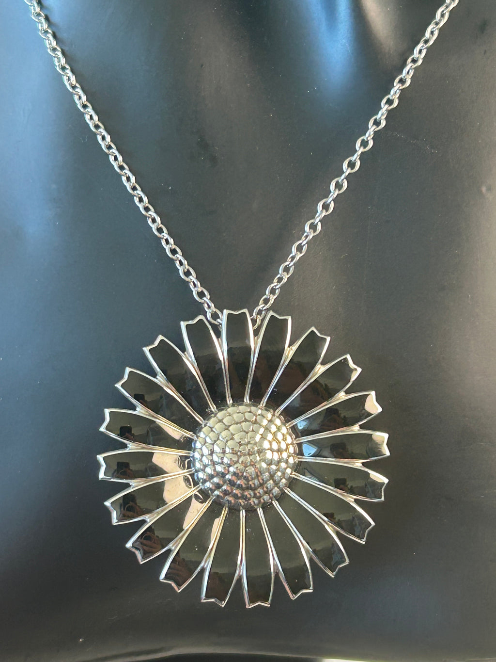 Georg Jensen halskæde med kombineret broche/vedhæng – sterlingsølv