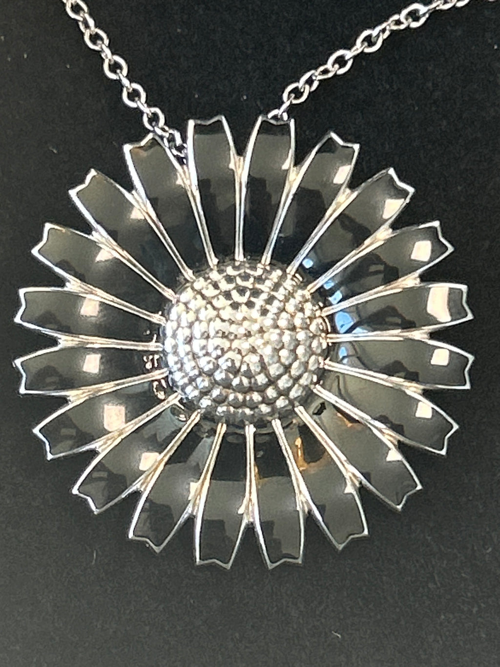 Georg Jensen halskæde med kombineret broche/vedhæng – sterlingsølv