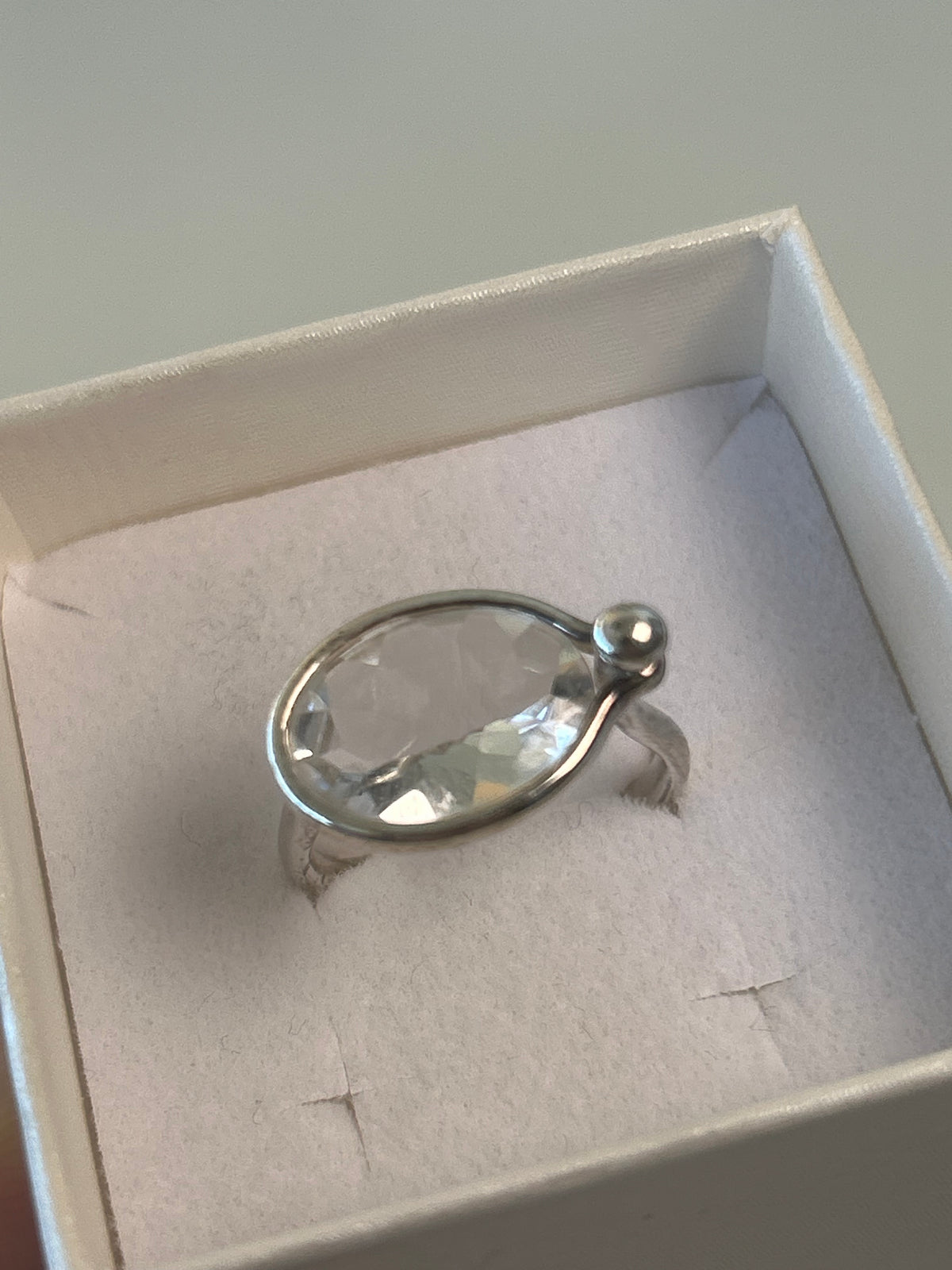 Georg Jensen Savannah ring med bjergkrystal – model 628, str. 54