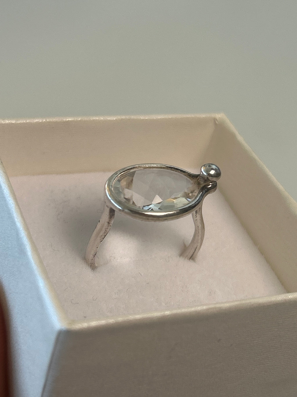 Georg Jensen Savannah ring med bjergkrystal – model 628, str. 54