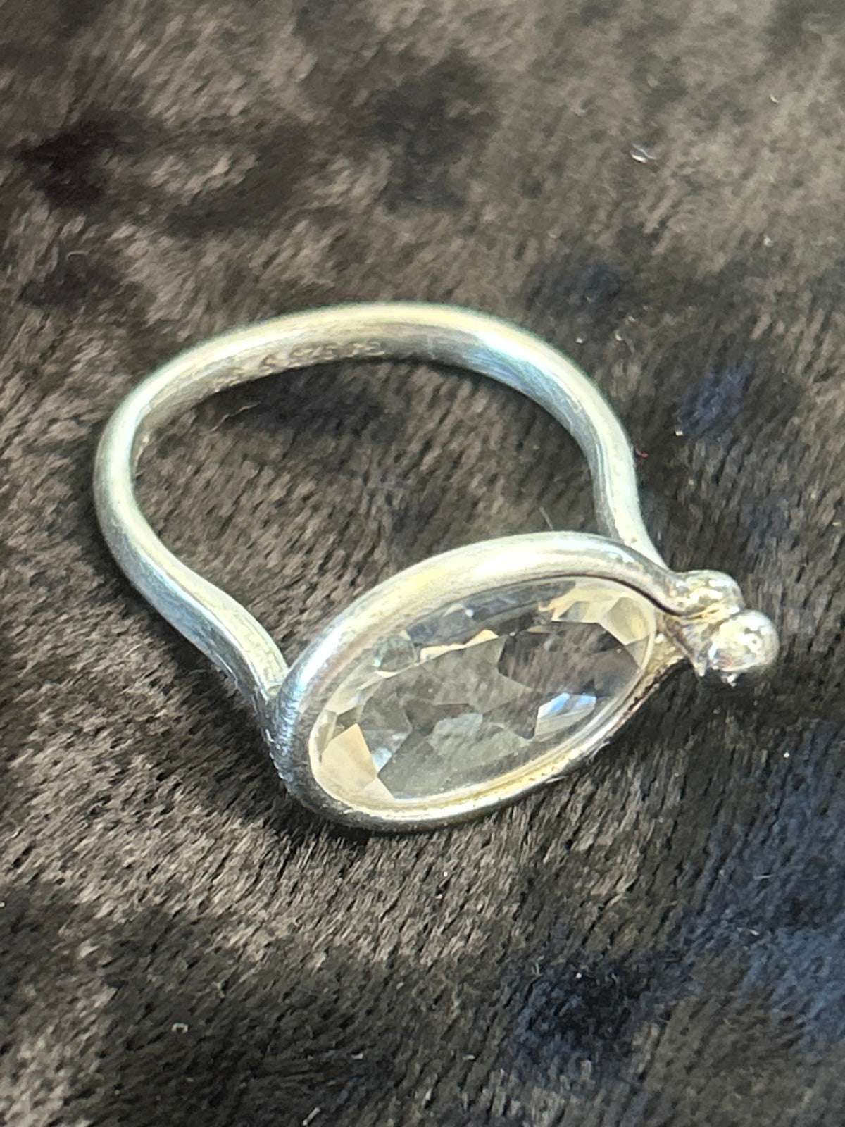 Georg Jensen Savannah ring med bjergkrystal – model 628, str. 54