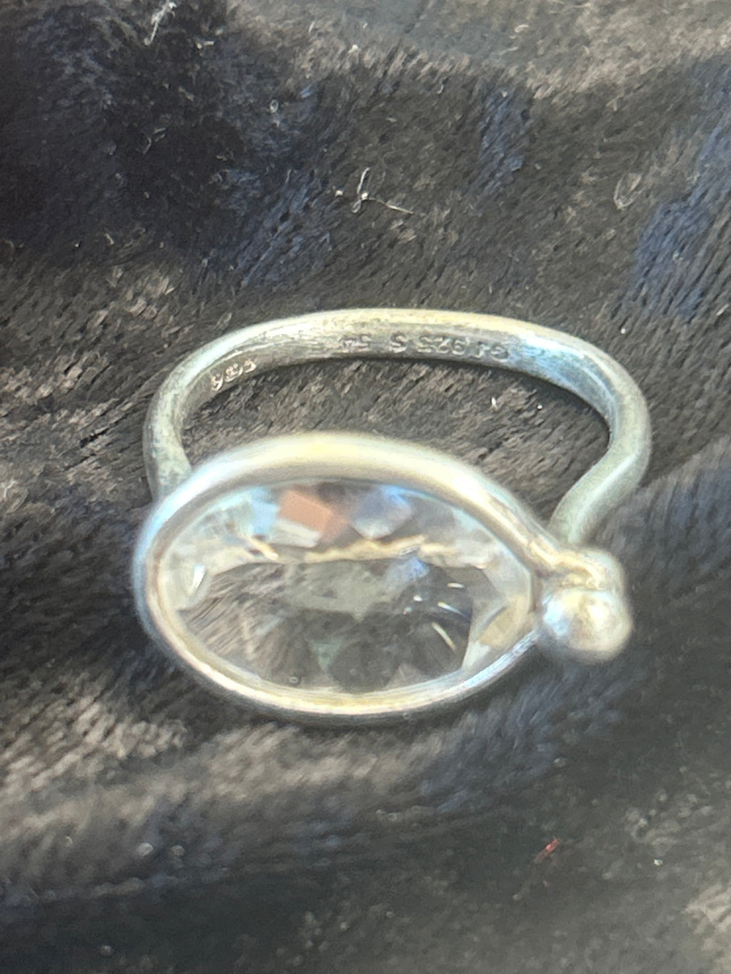 Georg Jensen Savannah ring med bjergkrystal – model 628, str. 54