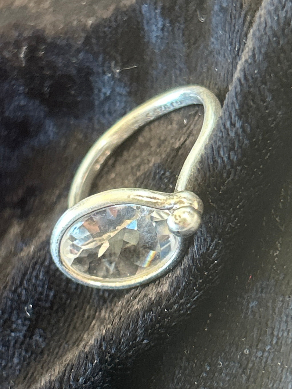 Georg Jensen Savannah ring med bjergkrystal – model 628, str. 54