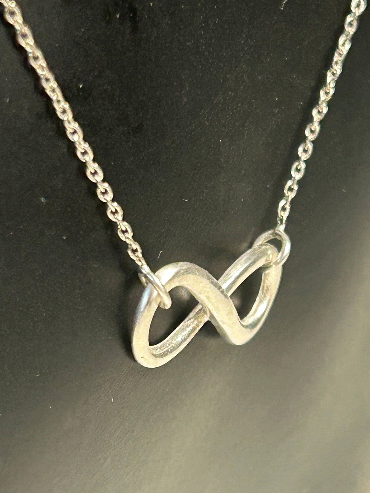 Sølvhalskæde med infinity-symbol – sterlingsølv, 46 cm