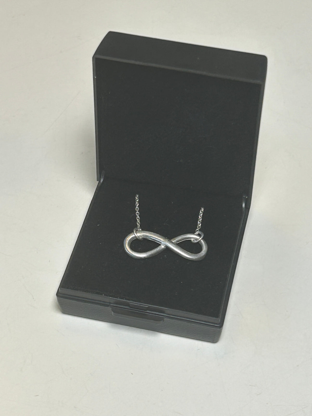 Sølvhalskæde med infinity-symbol – sterlingsølv, 46 cm