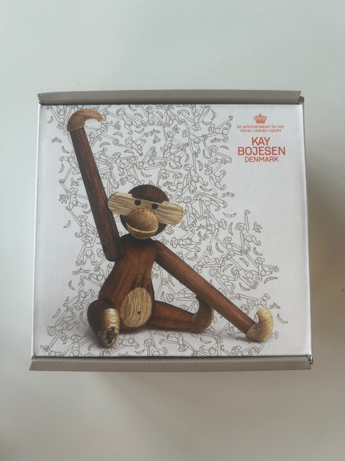 Kay Bojesen Abe Mini 39249 – teak og limba – 10 cm – original æske - billede 1